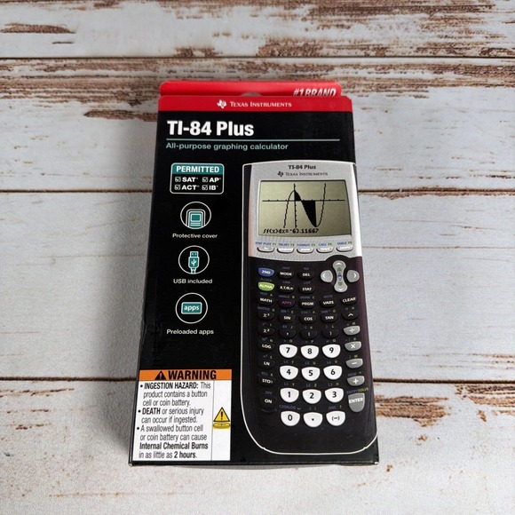 Texas Instruments Other - Texas Instruments TI-84 Plus Graphing Calculator Black New Factory Sealed